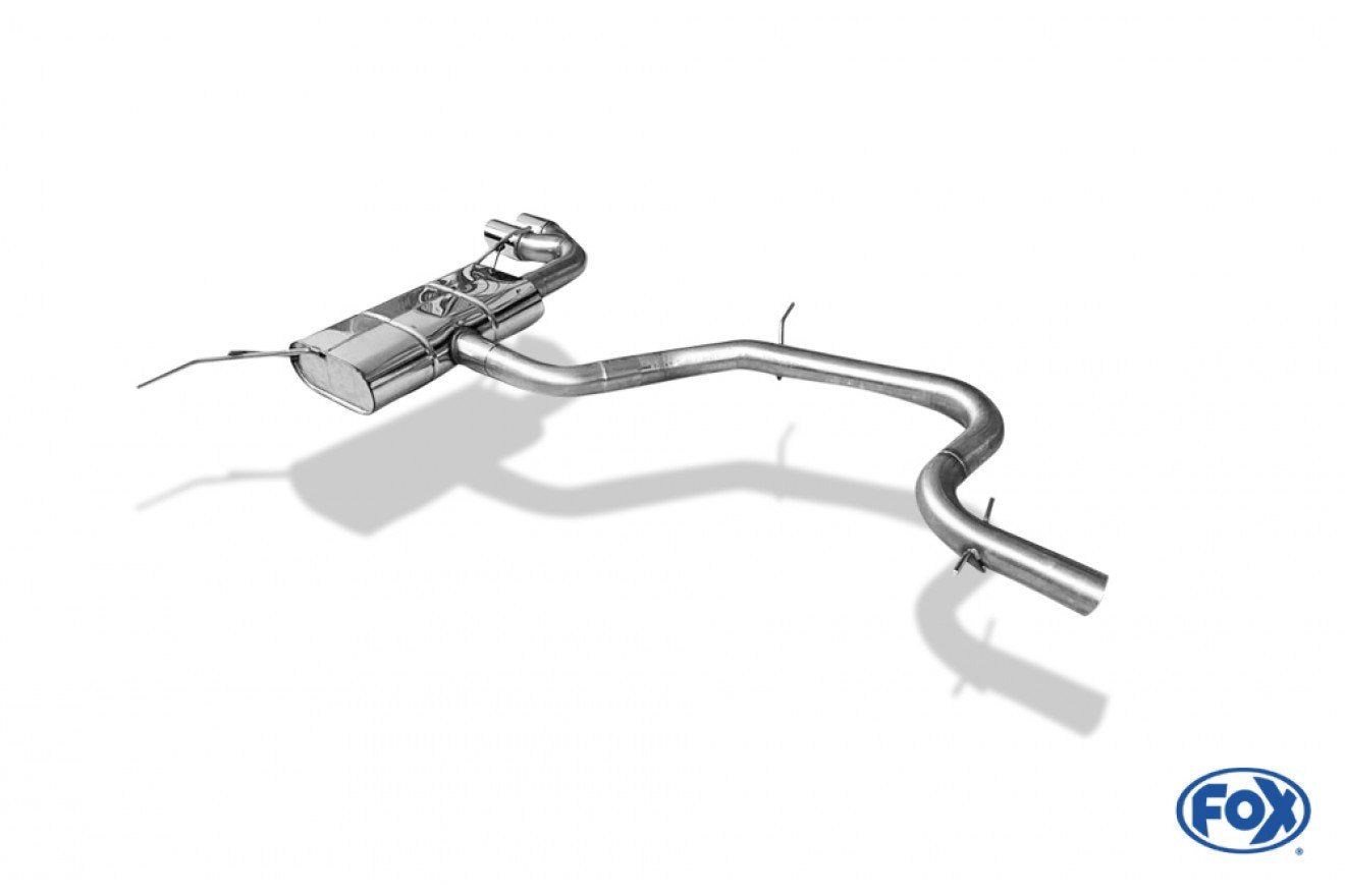 Fox Auspuff Sportauspuff Endschalldämpfer für Audi TT 8J 1,8l 118kW