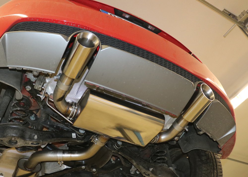 Fox Duplex Auspuff Sportauspuff Sportendschalldämpfer für Audi TT FV3