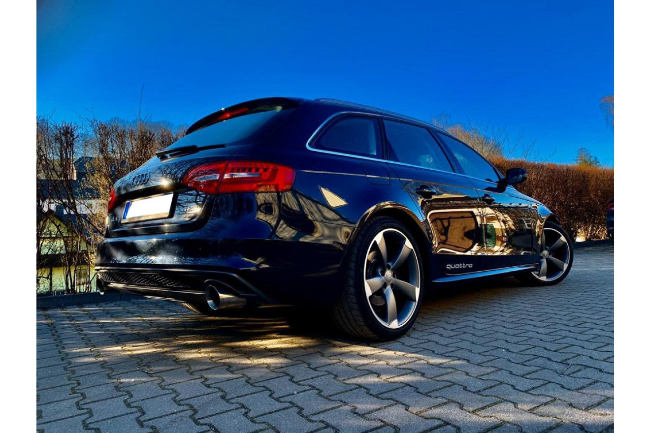 Fox Duplex Auspuff Sportauspuff Endschalldämpfer für Audi A4 B8 A5 8T quattro