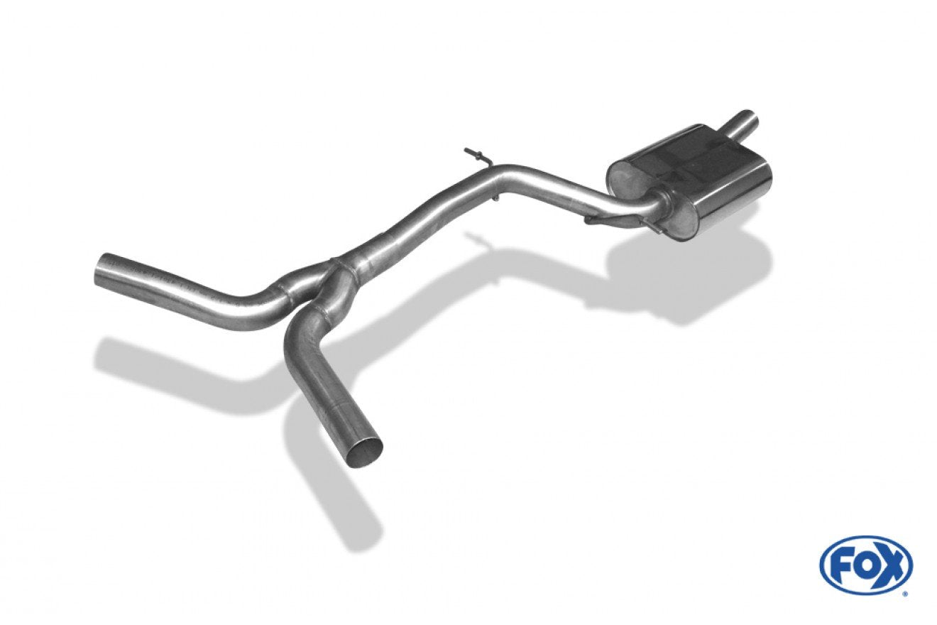 Fox Mittelschalldämpfer Auspuff Sportauspuff für Audi A4 B8 2.0 155/165kW quattr