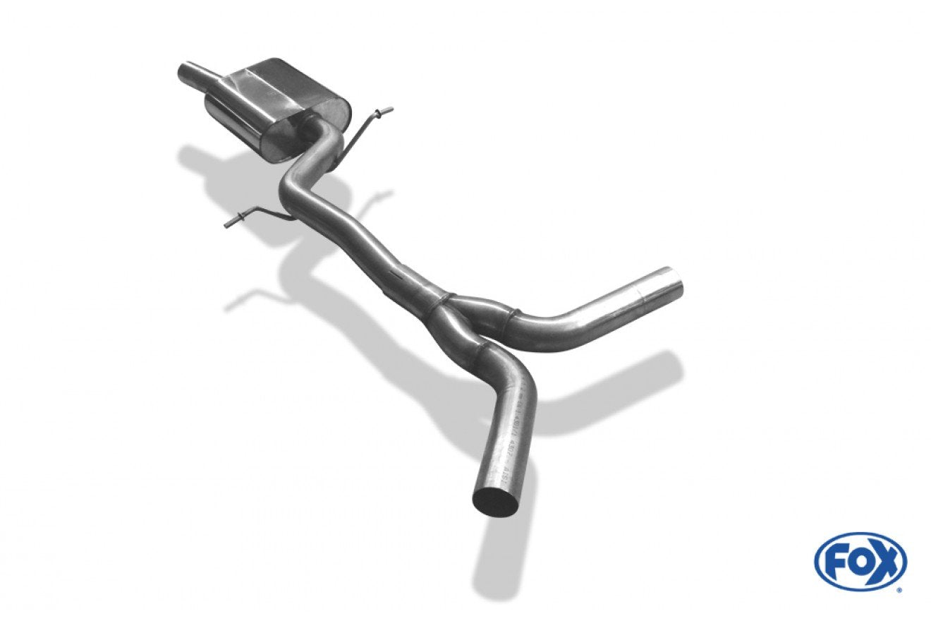 Fox Mittelschalldämpfer Auspuff Sportauspuff für Audi A4 B8 2.0 155/165kW quattr