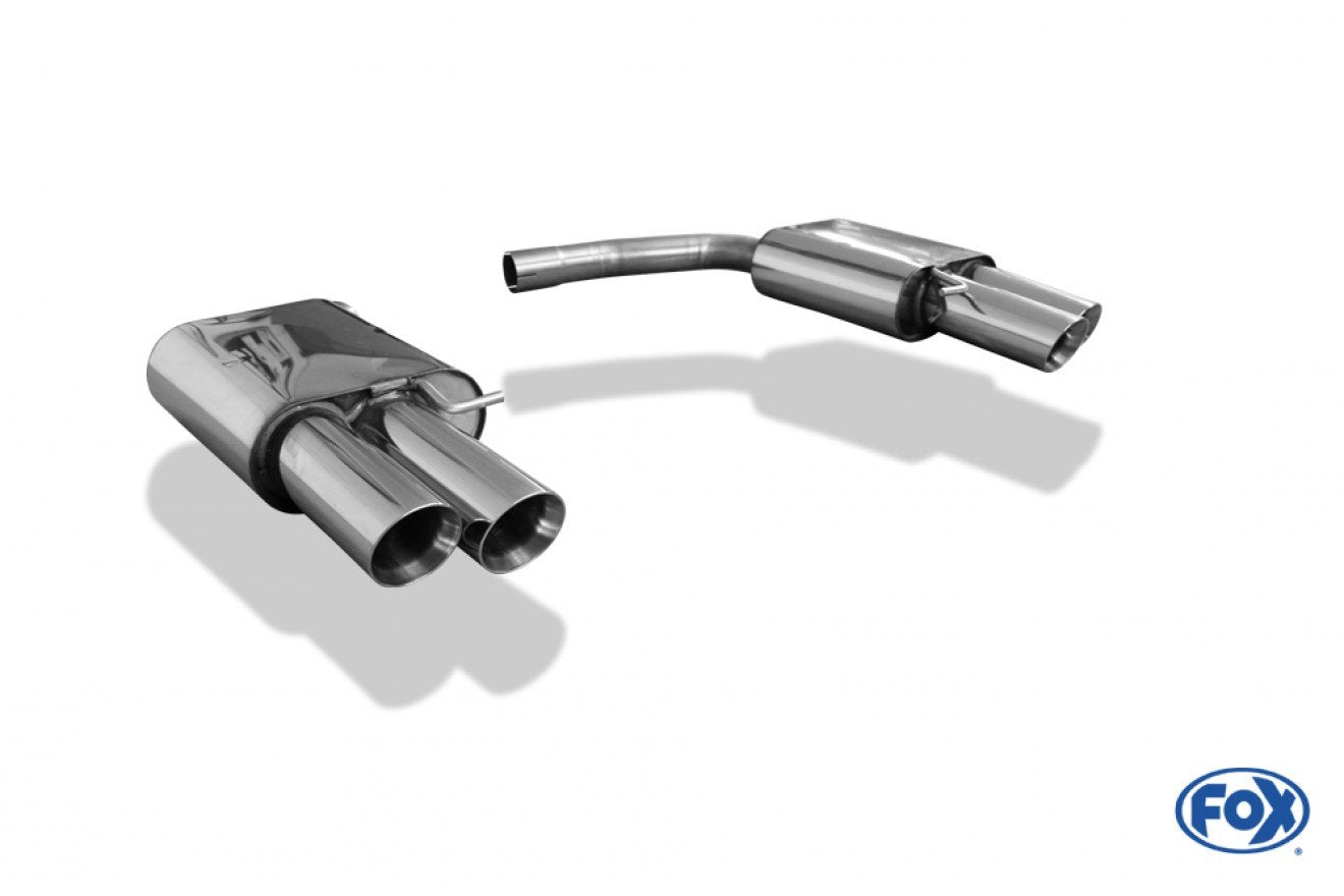 Fox Duplex Auspuff Sportauspuff Endschalldämpfer für Audi A4/A5 B8 Limo Avant