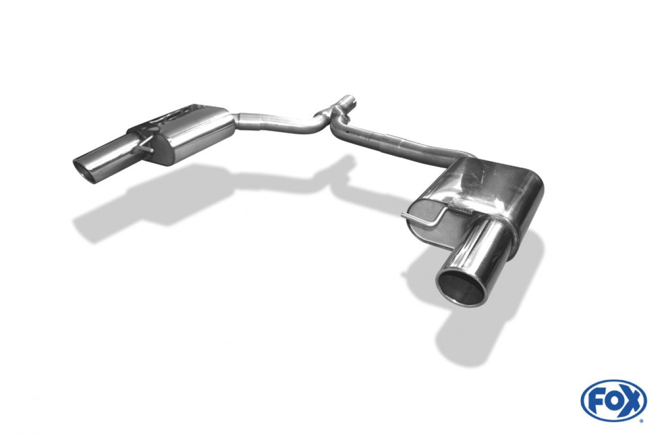 Fox Duplex Auspuff Sportauspuff Sportendschalldämpfer für Audi A4 B8 Limo/ Avant