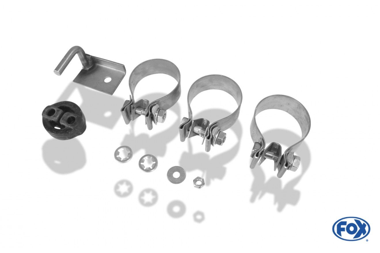 Fox Duplex Auspuff Sportauspuff Endschalldämpfer für Audi A5 8T Coupe + S-Line