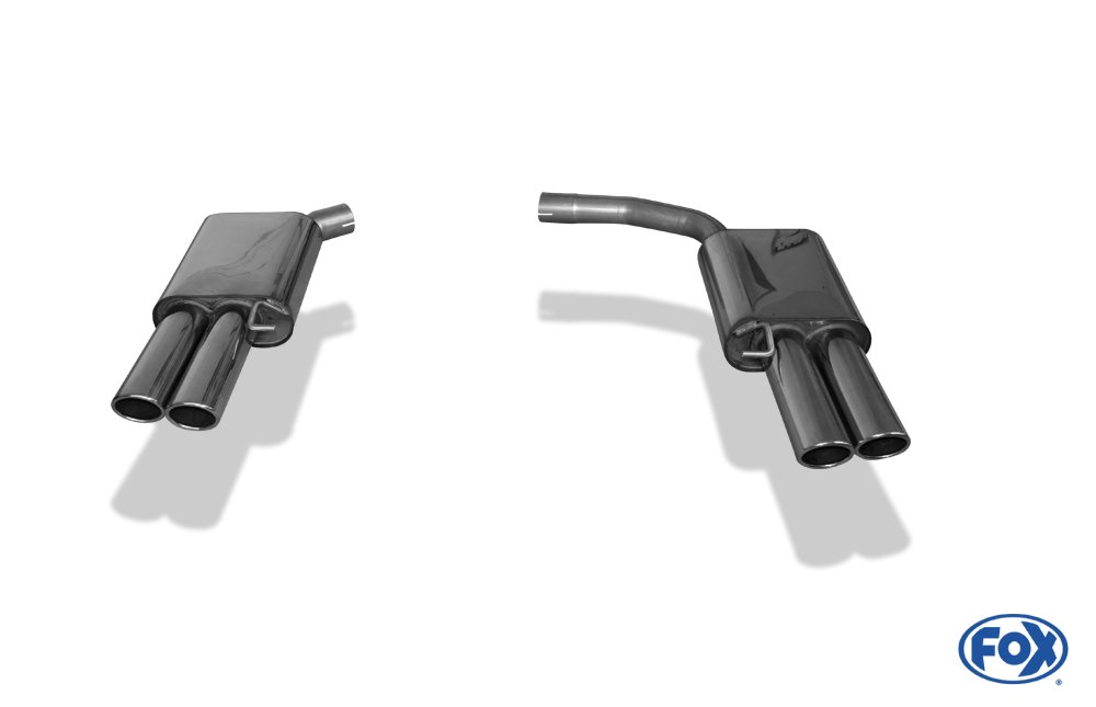 Fox Duplex Auspuff Sportauspuff Sportendschalldämpfer für Audi A5 Sportback - B8