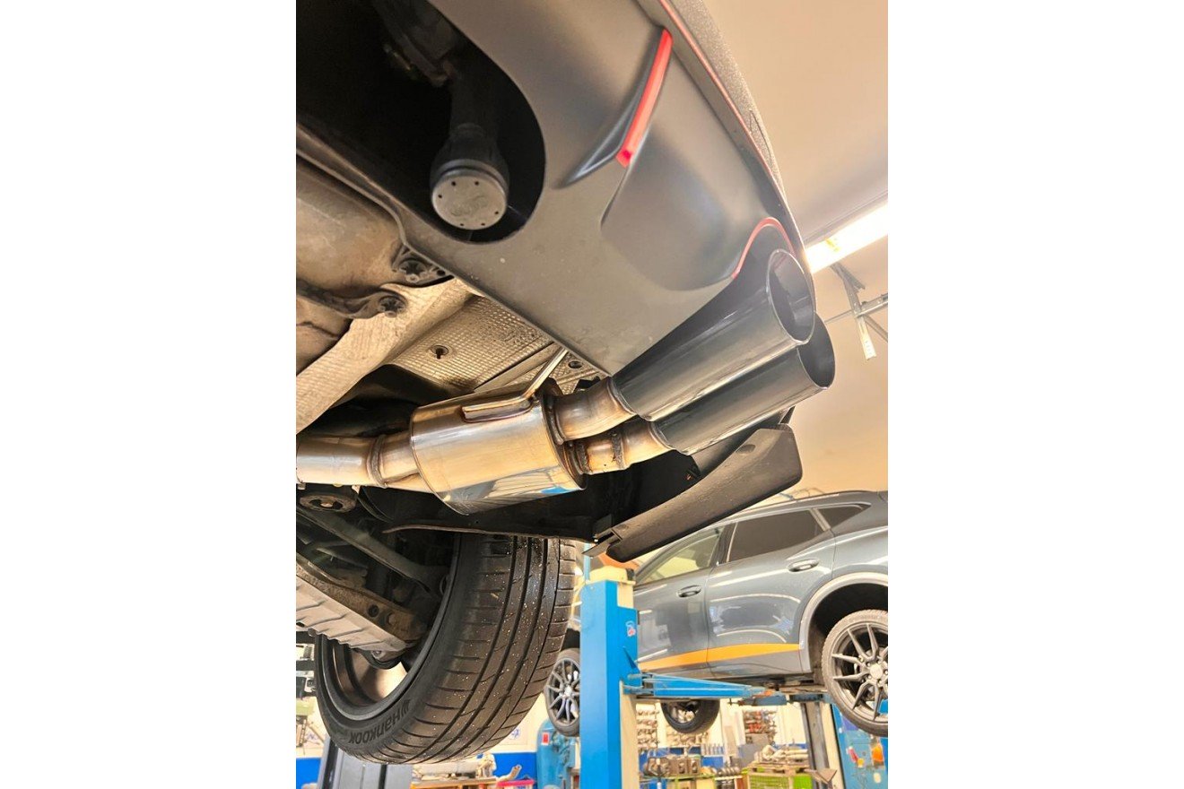 Fox Duplex Auspuff Sportauspuff Endschalldämpfer für Audi S4 B9 3,0l 260kW