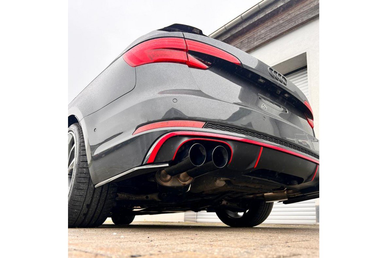 Fox Duplex Auspuff Sportauspuff Endschalldämpfer für Audi S4 B9 3,0l 260kW