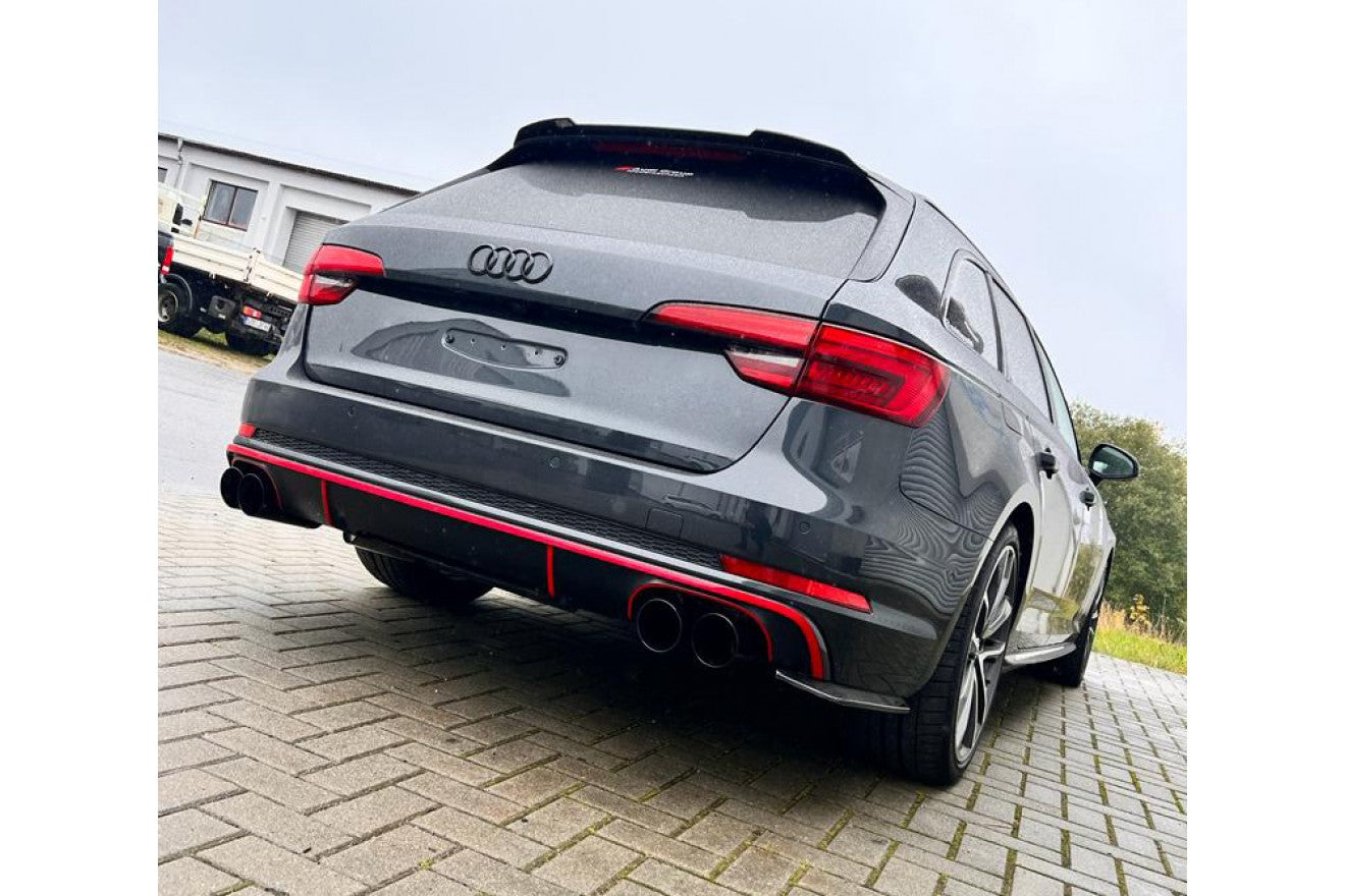 Fox Duplex Auspuff Sportauspuff Endschalldämpfer für Audi S4 B9 3,0l 260kW