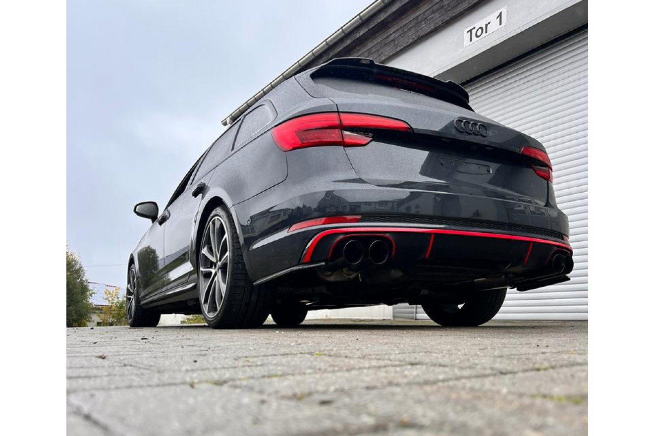 Fox Duplex Auspuff Sportauspuff Endschalldämpfer für Audi S4 B9 3,0l 260kW