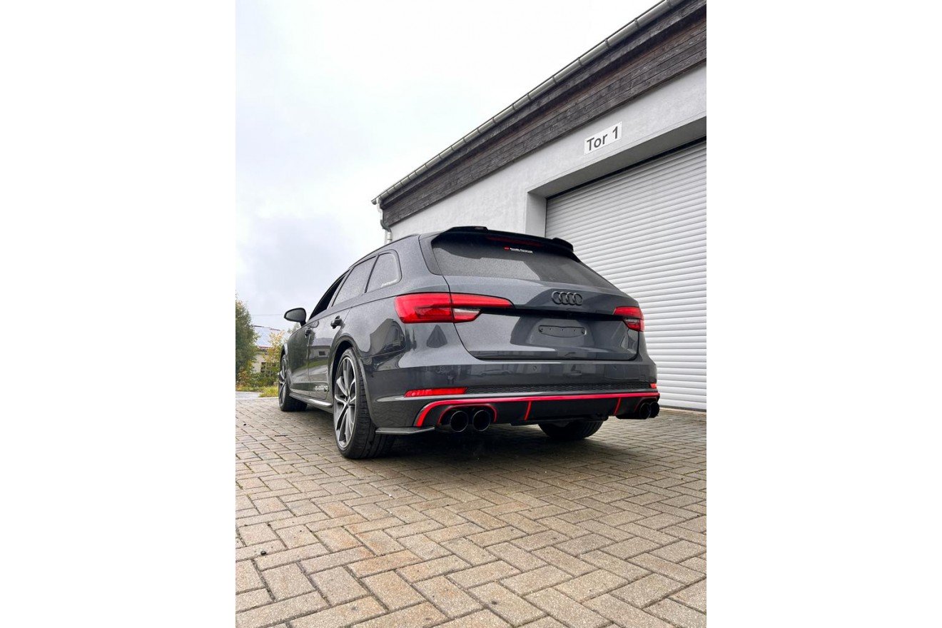 Fox Duplex Auspuff Sportauspuff Endschalldämpfer für Audi S4 B9 3,0l 260kW