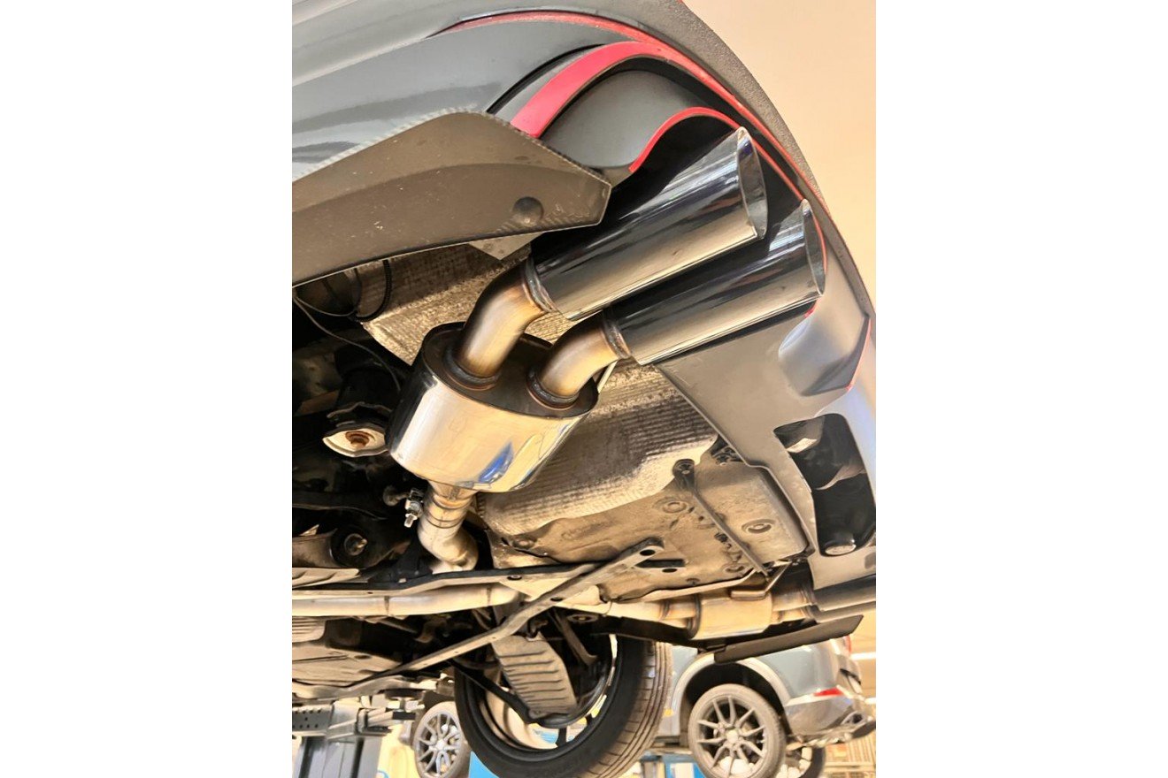 Fox Duplex Auspuff Sportauspuff Endschalldämpfer für Audi S4 B9 3,0l 260kW