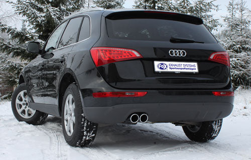 Fox Auspuff Sportauspuff Sportendschalldämpfer für Audi Q5 2.0l TDI 125kW Bj08-