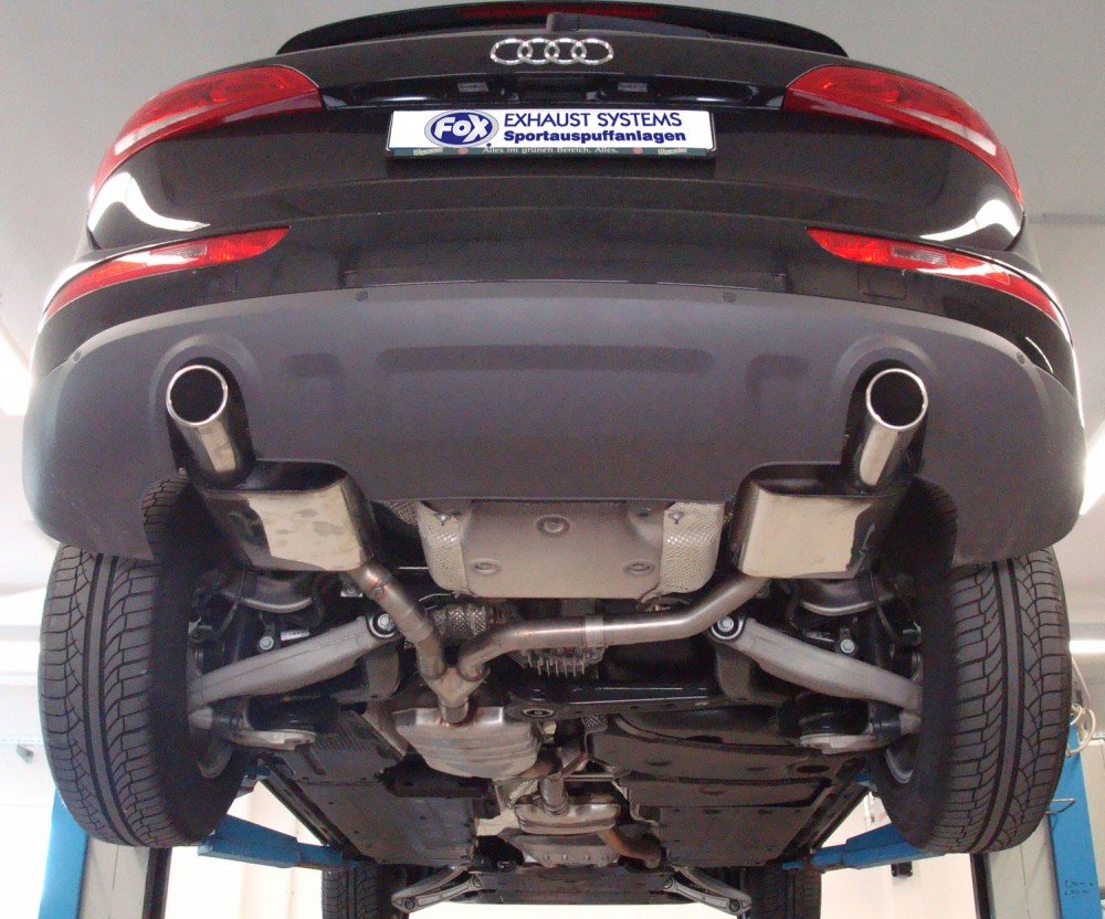 Fox Auspuff Sportauspuff Duplex Sportendschalldämpfer für Audi Q5 2.0l