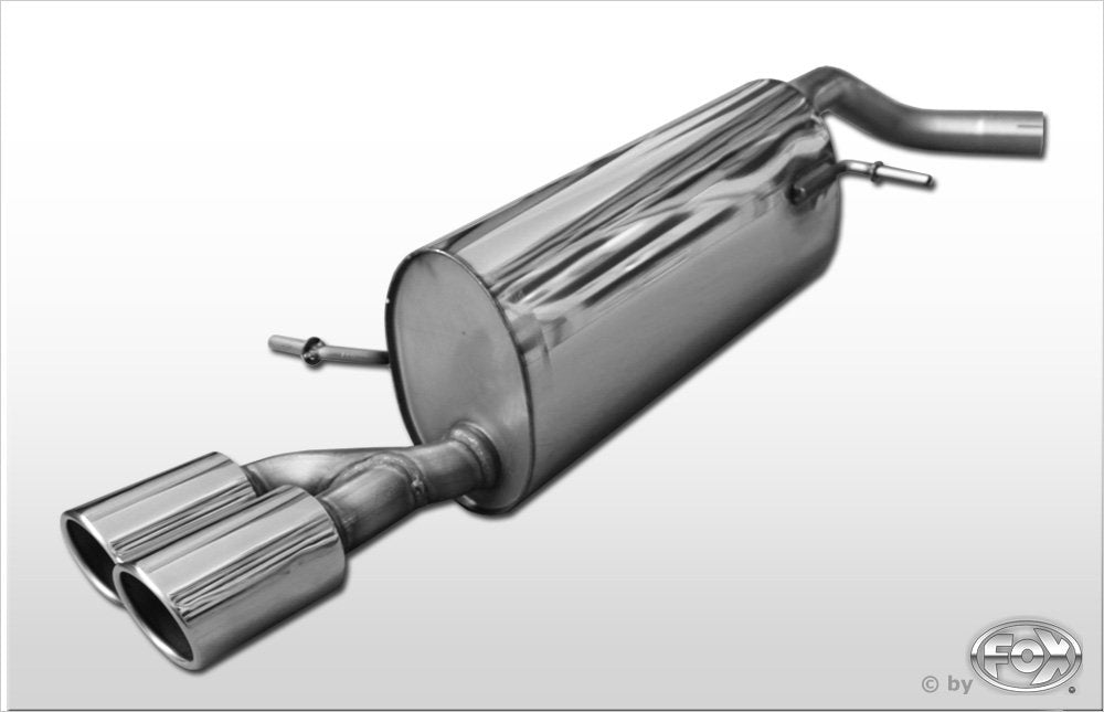 Fox Auspuff Sportauspuff Endschalldämpfer für Audi A1 Kompakt 1,2 63kW 1,6l D