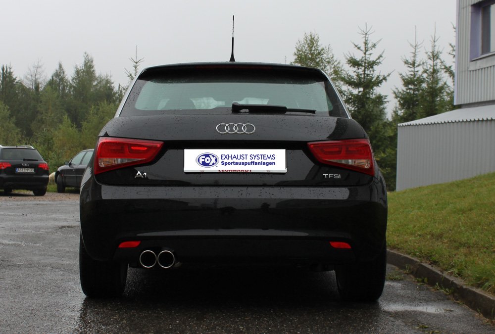 Fox Auspuff Sportauspuff Komplettanlage für Audi A1 1.2 63kW 1.6l D 77kW