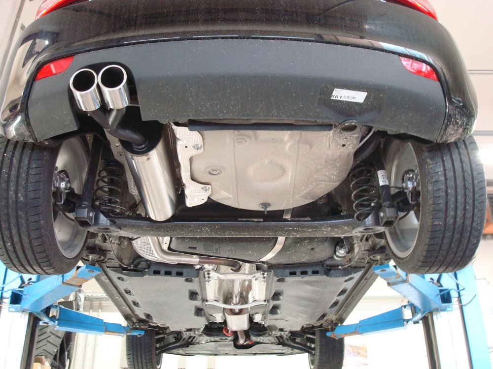 Fox Auspuff Sportauspuff Endschalldämpfer für Audi A1 Kompakt 1,2 63kW 1,6l D