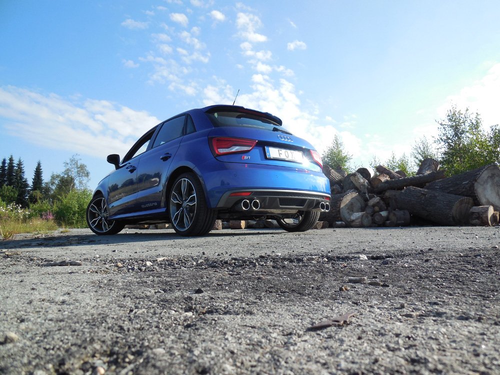 Fox Duplex Auspuff Sportauspuff Sportendschalldämpfer für Audi S1 quattro 2,0l