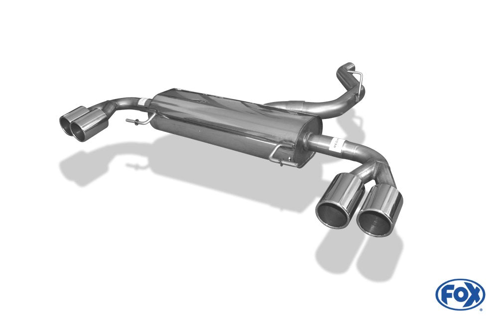 Fox Duplex Auspuff Sportauspuff Sportendschalldämpfer für Audi S1 quattro 2,0l