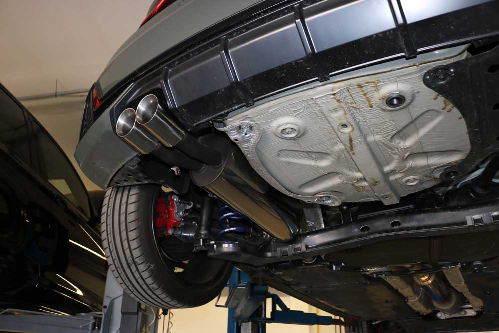 Fox Auspuff Sportauspuff Endschalldämpfer für Audi A1 40TFSI 2.0l 147kW