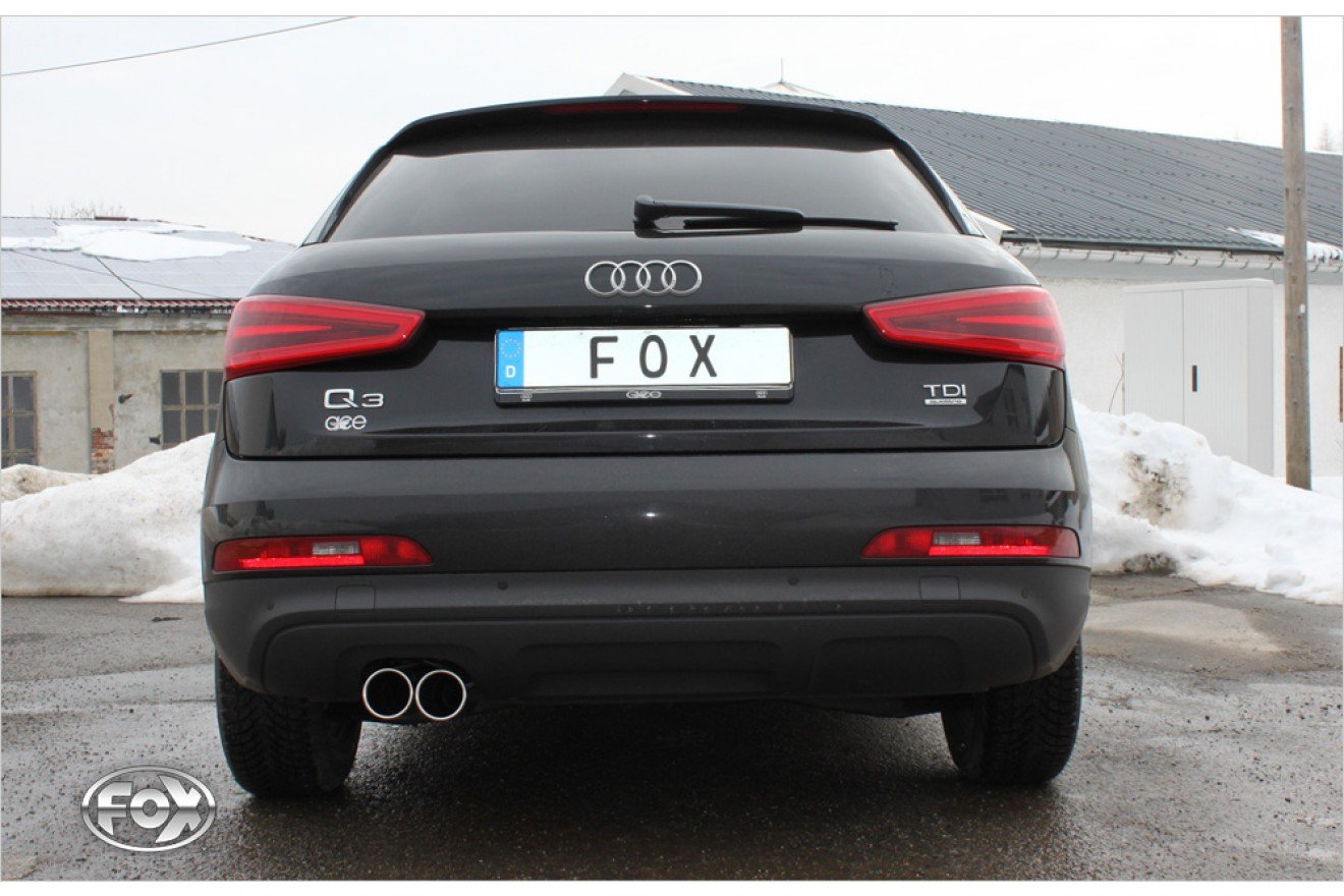 Fox Auspuff Sportauspuff Komplettanlage für Audi Q3 quattro Benzin 2,0l TFSI