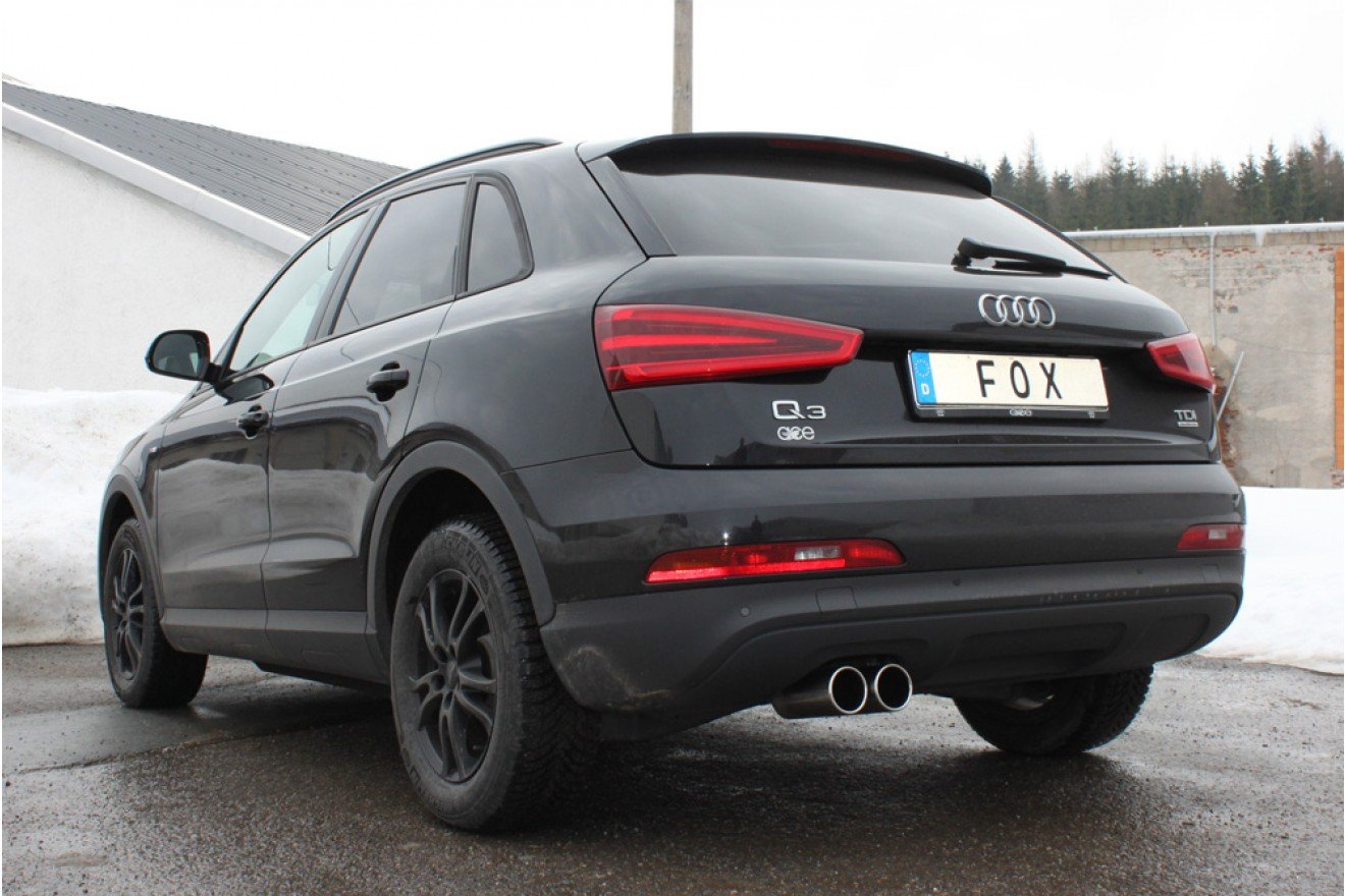 Fox Auspuff Sportauspuff Komplettanlage für Audi Q3 quattro Benzin 2,0l TFSI