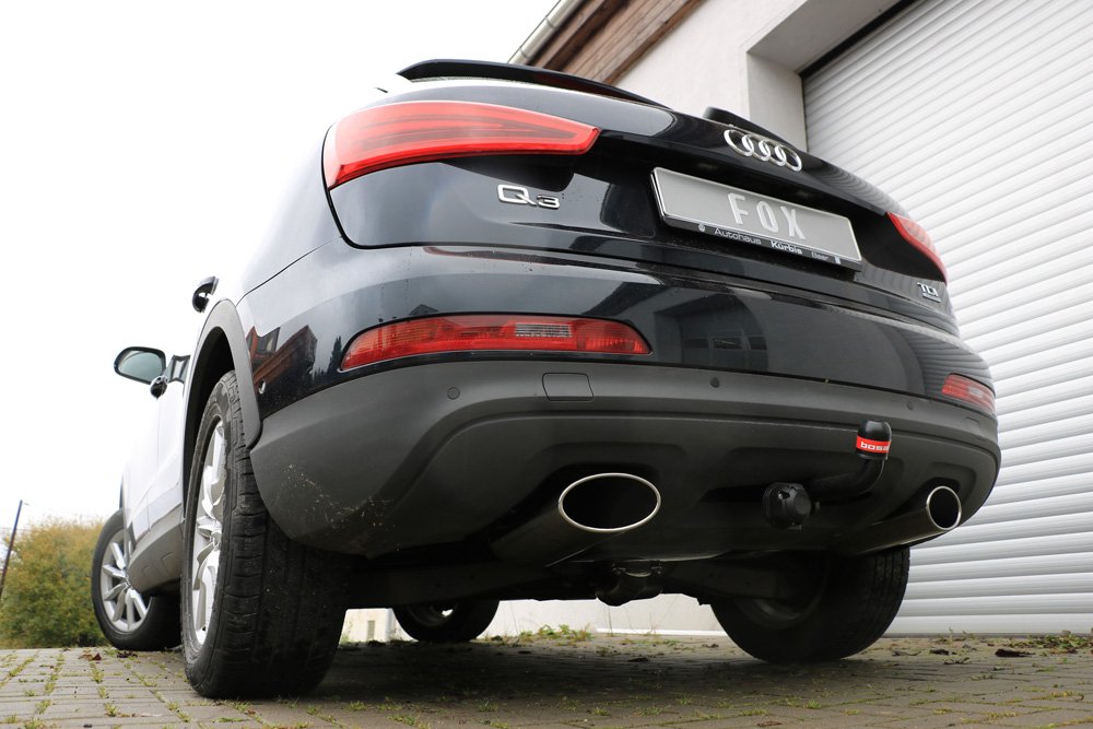 Fox Auspuff Sportauspuff Duplex Komplettanlage für Audi Q3 quattro 2.0l TFSI