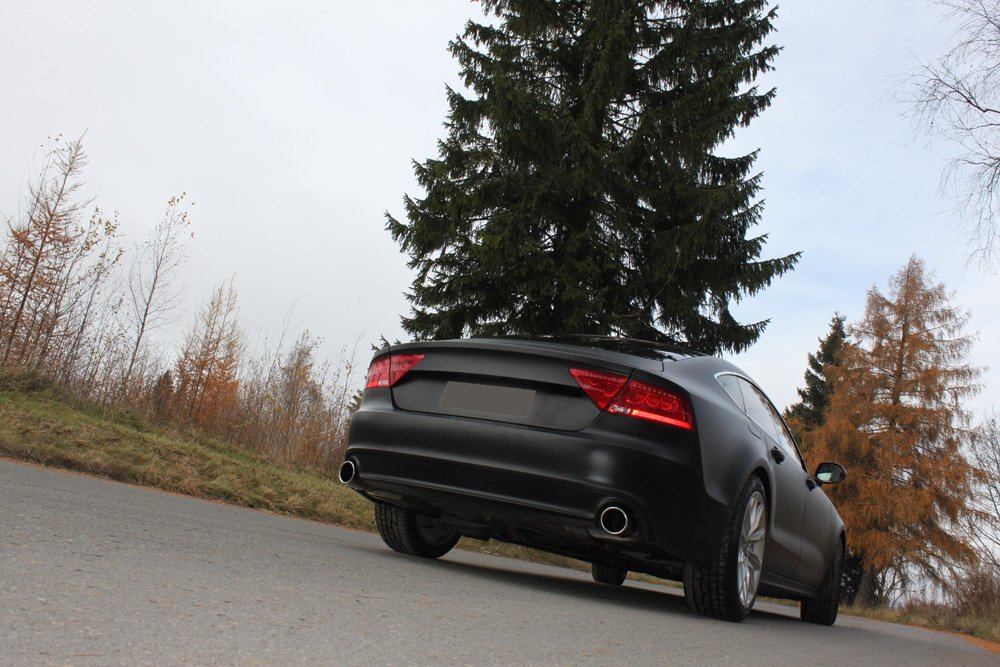 Fox Duplex Auspuff Sportauspuff Endschalldämpfer für Audi A7 quattro 4G 3.0l