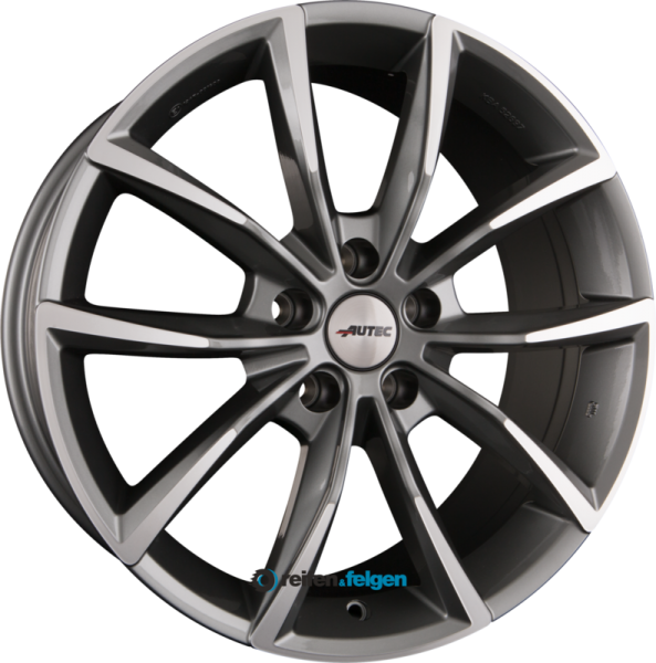 AUTEC ASTANA (AS) 8x19 ET55 5x108 NB63.4 Titansilber poliert