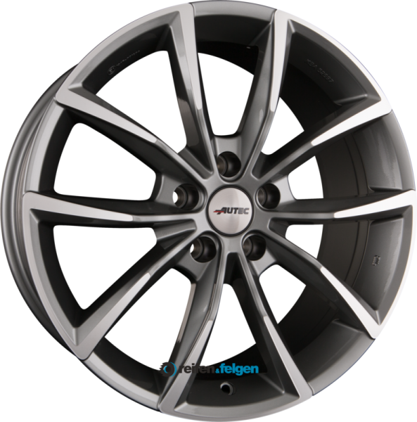 AUTEC ASTANA (AS) 9x19 ET21 5x112 NB66.6 Titansilber Poliert