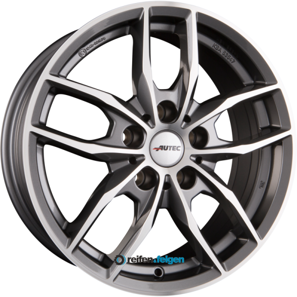 AUTEC BAVARIS (BV) 7.5x18 ET25 5x112 NB66.6 Titansilber Poliert