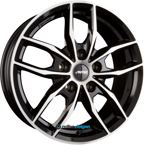 AUTEC BAVARIS (BV) 7x16 ET52 5x112 NB66.6 Schwarz Poliert