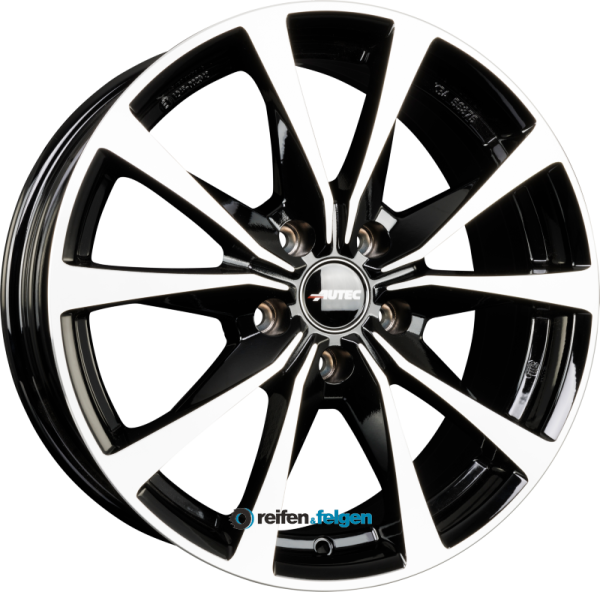 AUTEC BRIXEN (BR) 6.5x16 ET50 5x114.3 NB66.1 Schwarz Poliert