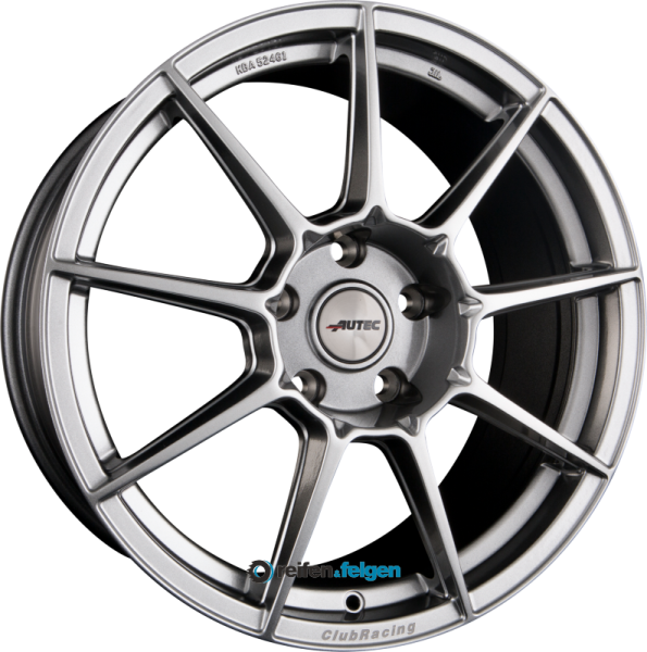 AUTEC CLUBRACING (CR) 8.5x19 ET30 5x100 NB70 Hyper Silver