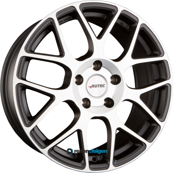 AUTEC HEXANO 7x16 ET45 5x114.3 NB70 Schwarz Matt Poliert