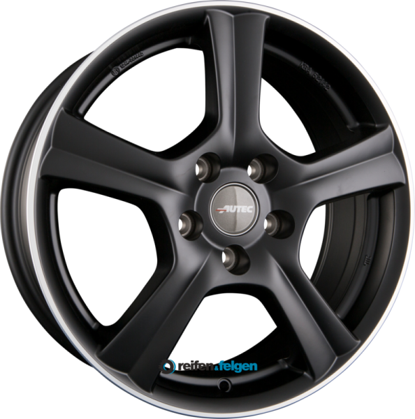 AUTEC IONIK (I) 6.5x17 ET48 5x100 NB57.1 Schwarz Matt Poliert