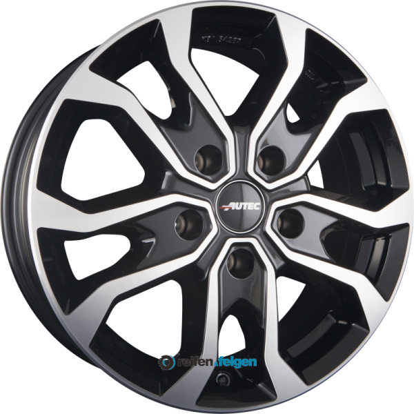 AUTEC KISO (KS) 7.5x18 ET52 5x112 NB66.6 Schwarz Poliert