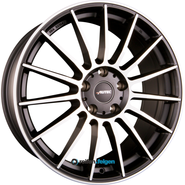 AUTEC LAMERA (L) 8.5x20 ET40 5x114.3 NB70 Schwarz Matt Poliert