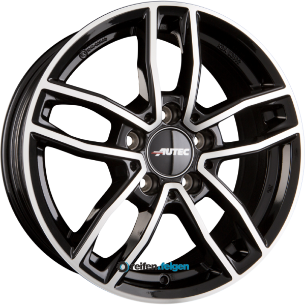 AUTEC MERCADOR (MC) 6.5x16 ET44 5x112 NB66.6 Schwarz Poliert