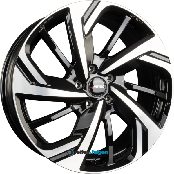 AUTEC RIXON (RX) 8x18 ET43 5x112 NB66.6 Schwarz Poliert