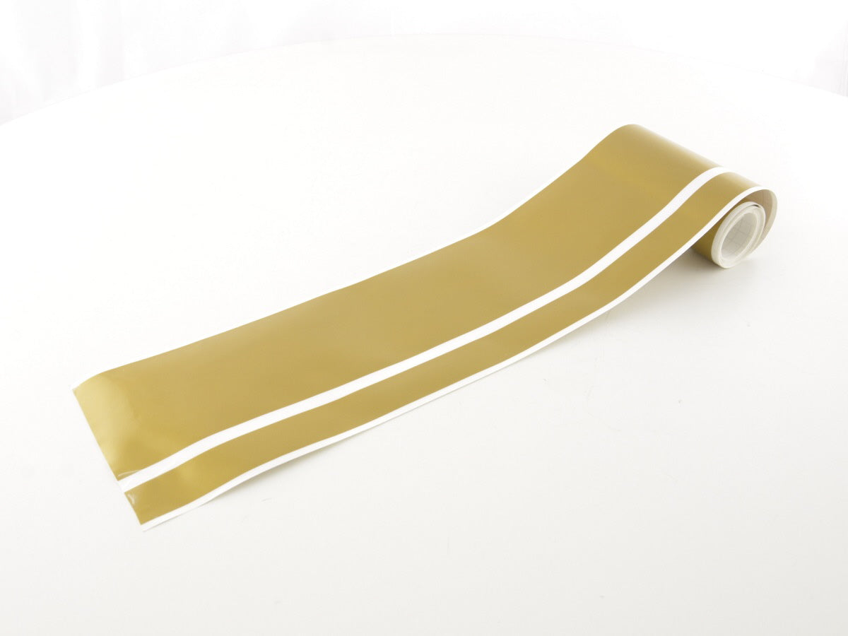 Auto Folie Rallye Streifen gold selbstklebend 1 Rolle = 10/3cm x 350cm