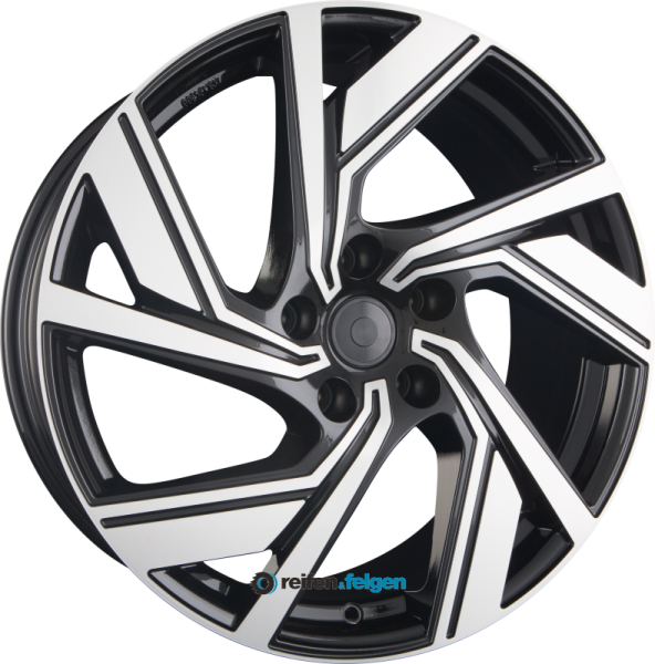 AVUS Racing AC-521 8x18 ET35 5x112 NB66.6 Black Polished