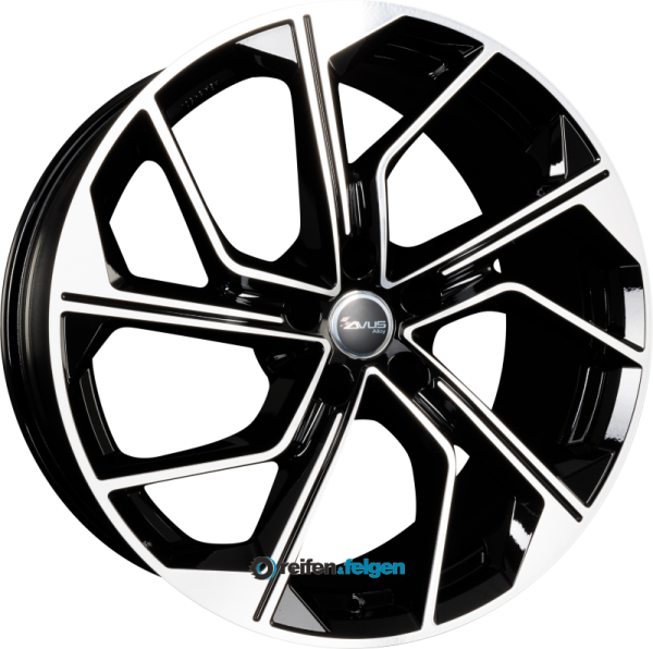 AVUS Racing AC-522 9x20 ET45 5x120 NB65.1 Black Polished werk91-4 Schwarz