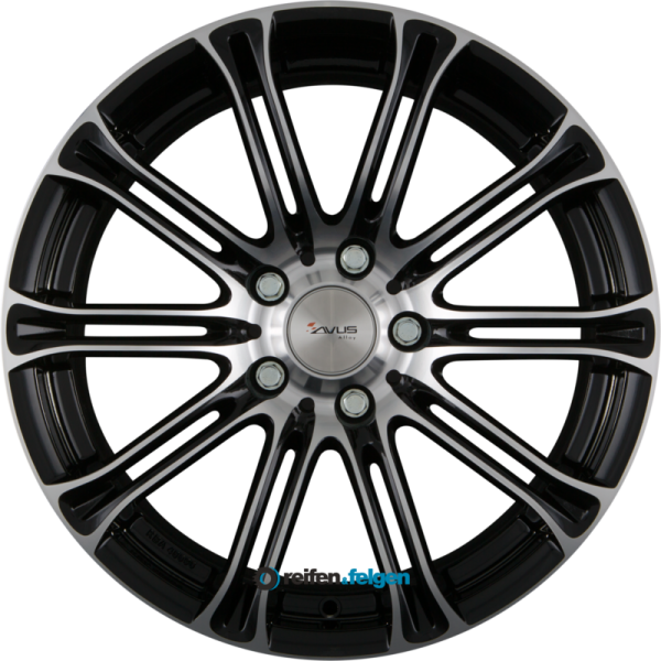 AVUS Racing AC-MB1 8.5x19 ET30 5x120 NB72.6 Black Polished