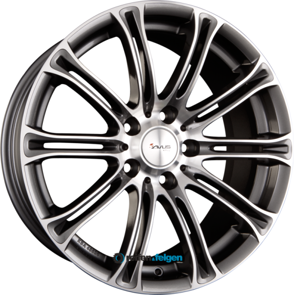 AVUS Racing AC-MB1 8x18 ET15 5x120 NB72.6 Anthracite Polished