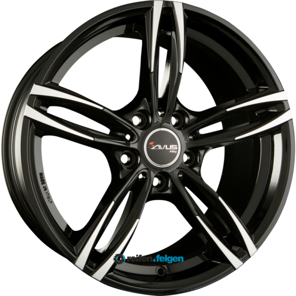 AVUS Racing AC-MB3 9.5x20 ET45 5x120 NB72.6 Black Polished