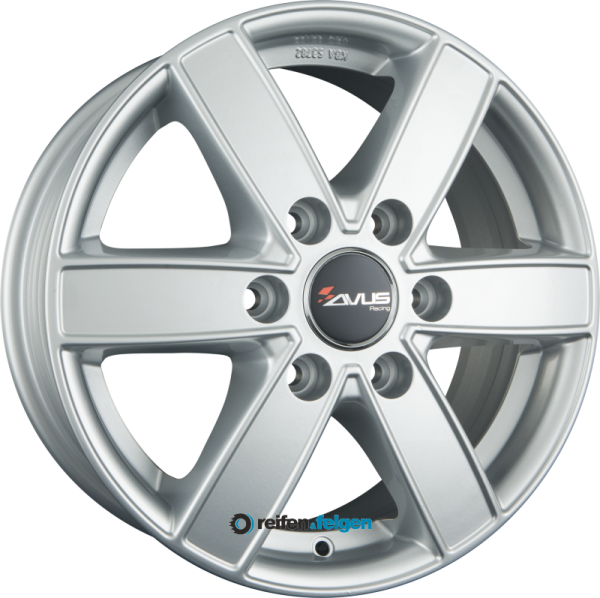 AVUS Racing AC-V61 7.5x17 ET30 6x139.7 NB100.1 Hyper Silver