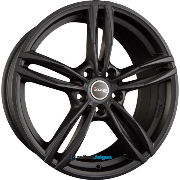 AVUS Racing AF15 8.5x19 ET45 5x112 NB66.6 Matt Black