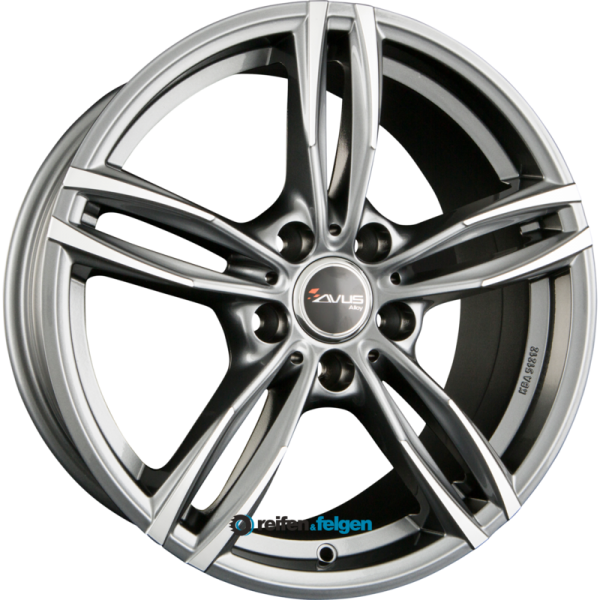 AVUS Racing AF15 8.5x19 ET50 5x112 NB57.1 Anthracite Polished