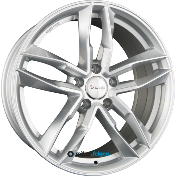 AVUS Racing AF16 8.5x19 ET45 5x112 NB66.6 Hyper Silver