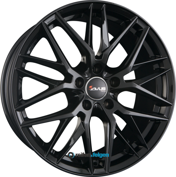 AVUS Racing AF19 7.5x17 ET40 5x110 NB65.1 Black